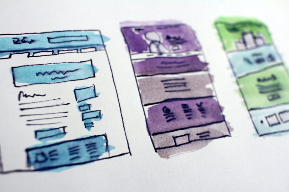 layout sito web architettura struttura opera creativa copyright
